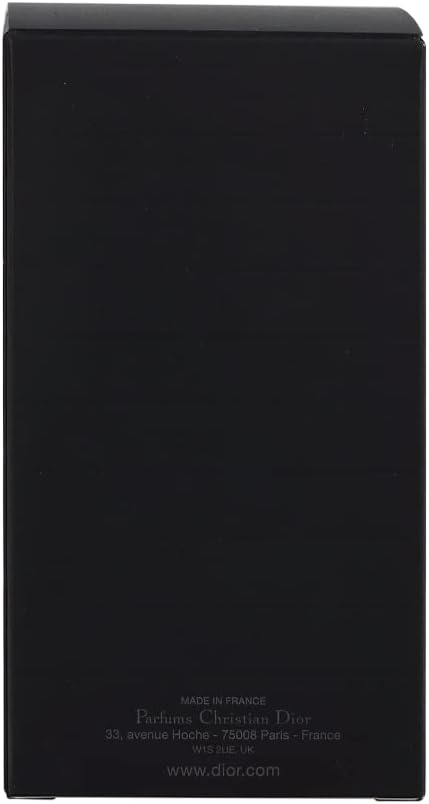 Black rectangular product with Dior branding on a white background