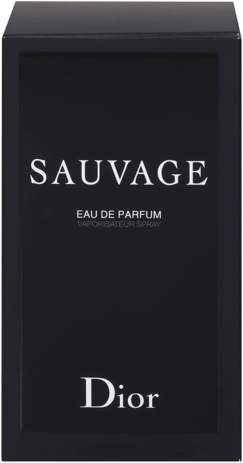 Dior Sauvage Eau de Parfum packaging on a black background